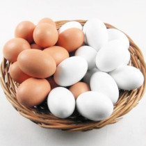 Super Wooden Egg (Brown/White)