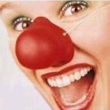 Clown Joker Red Nose - Rubber