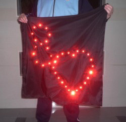 Blendo Bag With Red Lights - Heart 8