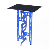 Magician Table - Folding (Aluminum, Large, Blue)