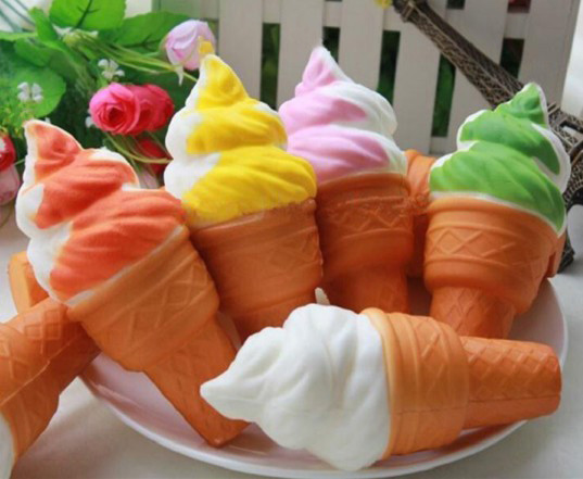 Sponge Ice Cream Cone - Multicolour (Pair Set)