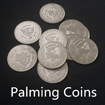 Palming Coins (Half Dollar Version, 20 Pieces)