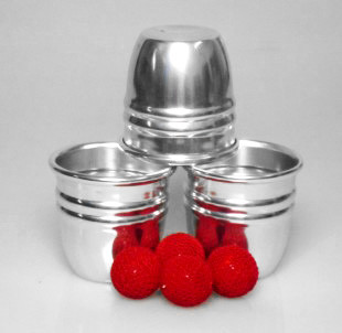 Cups and Balls With Chop Cup Aluminium - Combo