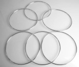 Deluxe Linking Rings 6 Rings Set (8.7 Inch, Chrome, Solid)
