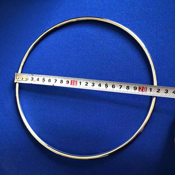 Deluxe Traditional Chinese Linking Rings 6 Rings Set (8.7 Inch, Chrome