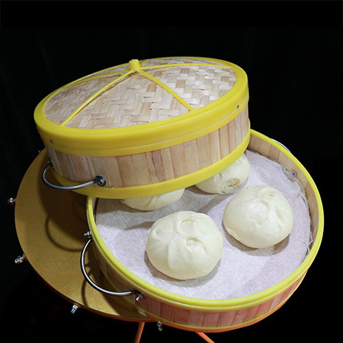 Appearing Steamed Buns from Food Steamer