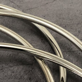Deluxe 8.7 Inch Linking Rings (Set of 4, Chrome)