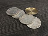 Morgan Dollar Shell and Coin Set (4 Coins 1 Shell) by Oliver Magic