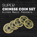Super Chinese Coin Set (Qianlong, Morgan Size) by Oliver Magic