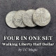 Four in One Walking Liberty Half Dollar Set by J.C Magic
