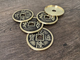 Chinese Palace Coin Set (4 Coins 1 Shell) by Oliver Magic