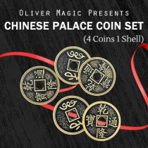 Chinese Palace Coin Set (4 Coins 1 Shell) by Oliver Magic