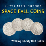 Space Fall Coins (Walking Liberty Half Dollar) by Oliver Magic