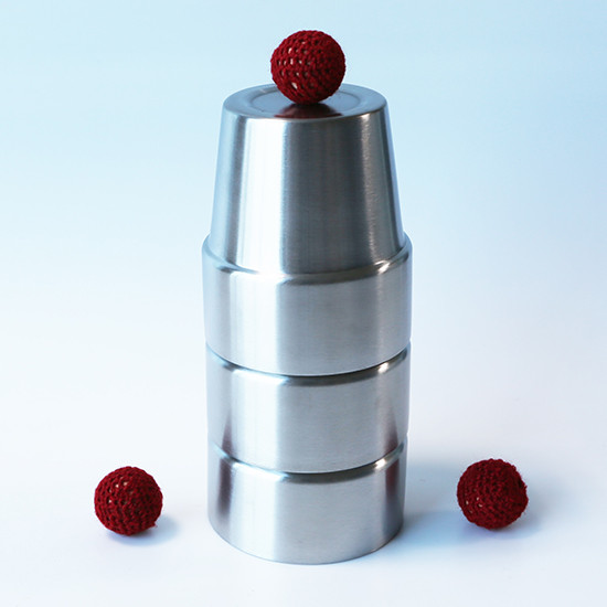 Stainless Steel Cups and Balls (Large) China Magic Shop Wholesale Magic