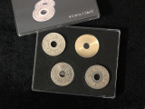 Japanese Ancient Coin Set (4 Coins 1 Shell) by Oliver Magic