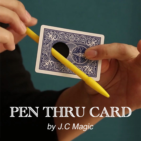 Pen Thru Card by J.C Magic