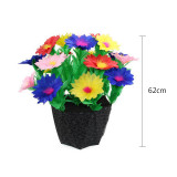 Deluxe Potted Flower from Silks (Sharp Petal)