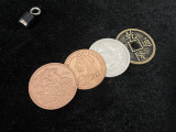Magnetic Scotch & Soda (Morgan Dollar and Queen Victoria Ancient Coin) by Oliver Magic - Deluxe Set