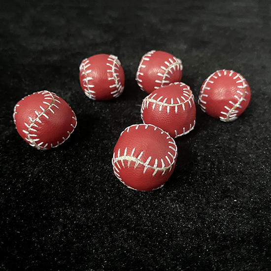 Leather Ball (Red, 2.2cm) - Magic Trick - China Magic Shop