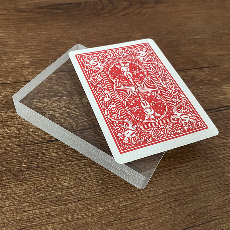 Realistic Glass Card Deck Magic Trick China Magic Shop