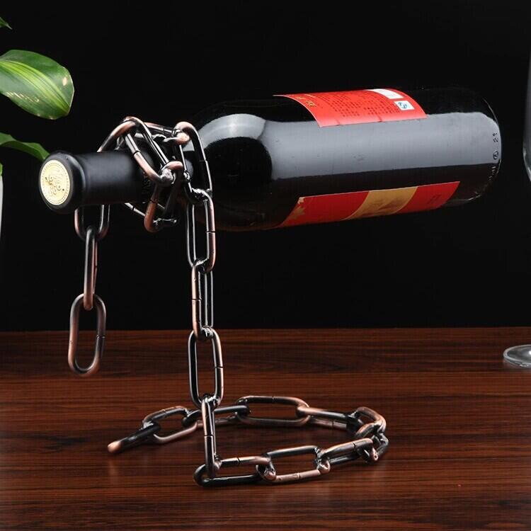 Welded wine bottle online holder