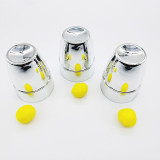 Cups & Balls (Plastic, Plated Silver)