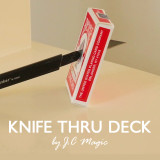 Knife Thru Deck by J.C Magic