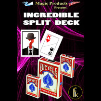 * Incredible Split Deck Plus (Gimmicks and Online Instructions) by Magic Music Entertainment