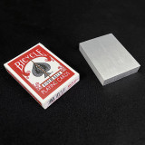 Card Thru Aluminium Block by Oliver Magic