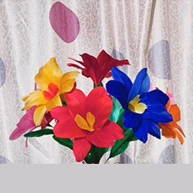 * Feather Flower for Appearing Potted Flower Table