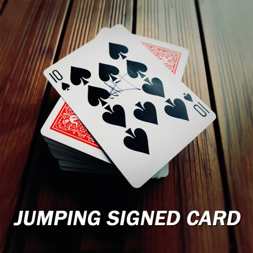 Jumping Signed Card