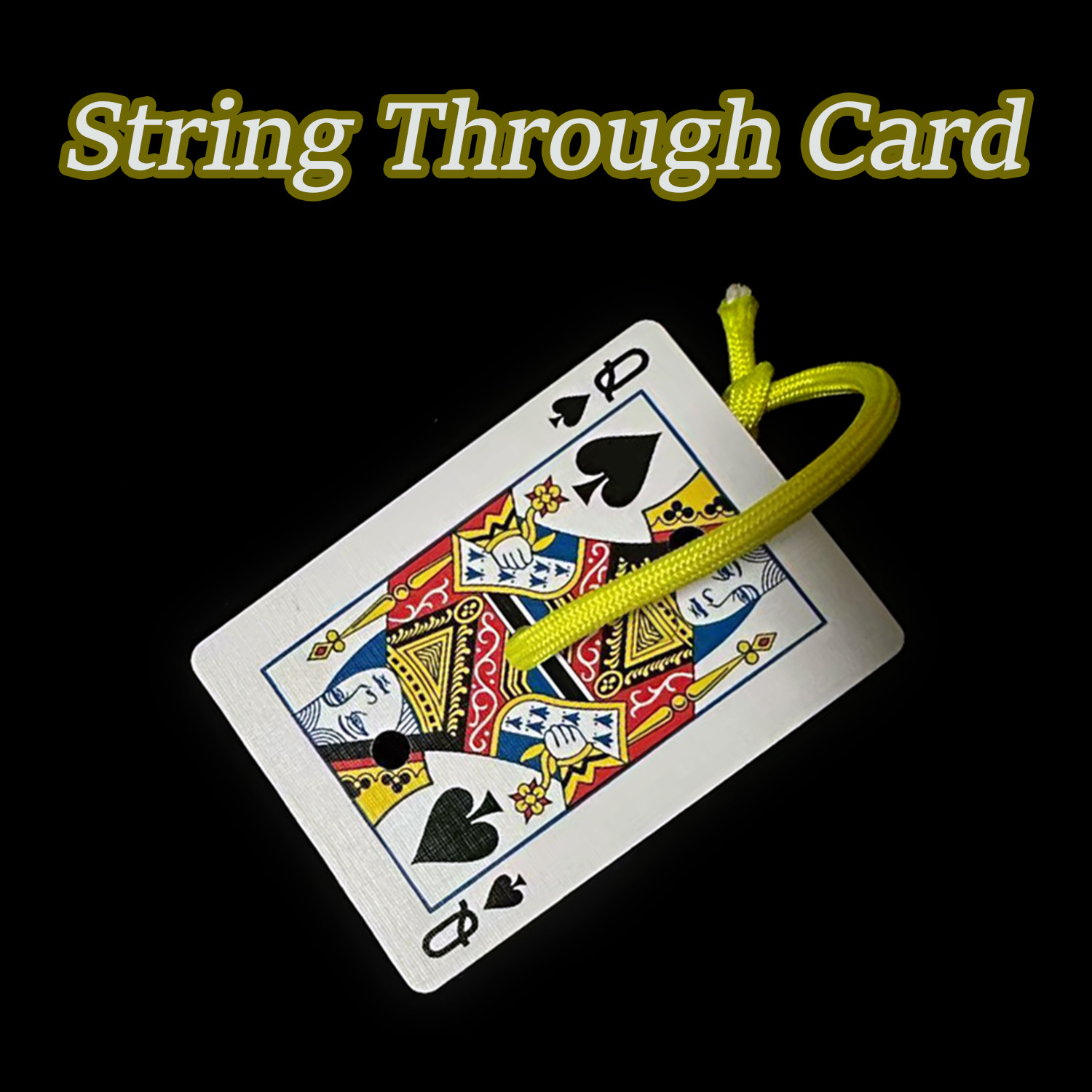 String Through Card - Magic Trick - China Magic Shop