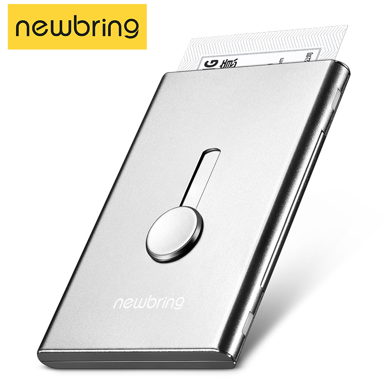 silver business card holder for men