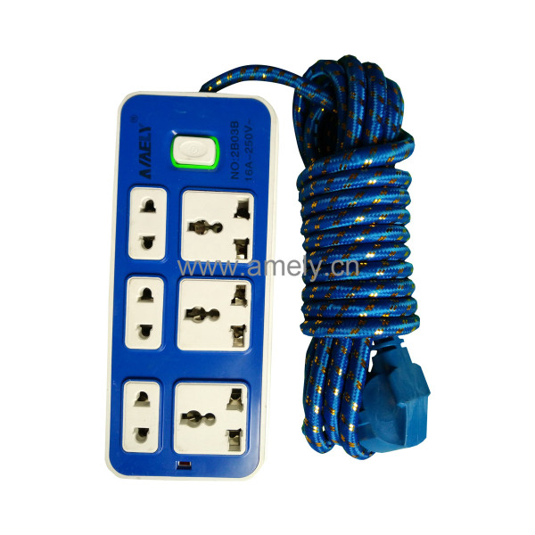 I-MARSTAR AD-ES2B03B 4.5M+004 / 6-way expansion socket with LED