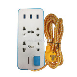 I-MARSTAR AD-ES2C43USB 3M+004 / 4-way socket with 3 USB charger ports with LED