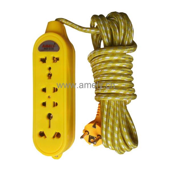 I-MARSTAR AD-ES2D22B 5M+004 / 4-way expansion socket with LED