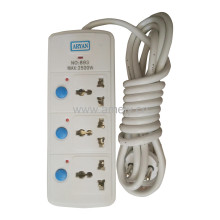 I-MARSTAR AD-ES3A30 3M+004 / 3-way independent switch multi-plug socket with LED lights