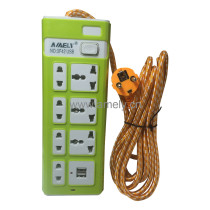 I-MARSTAR AD-ES3F42USB 3M+004 / 7-way socket, 2 USB charger ports with LED