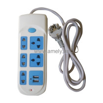 I-MARSTAR AD-ES1004+USB 1.5M+004 / 5-way socket,2 USB charger ports