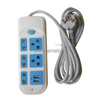 I-MARSTAR AD-ES1004+USB 3M+004 / 5-way socket, 2 USB charger ports