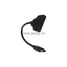 HDTV TO 2F 0.3M / HDTV conversion cable, extension cable