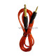 1BY1 1.5M / Red transparent Audio and Video cable