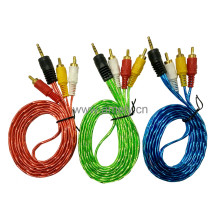 3BY1 / 1.5M / Transparent Color Audio and Video cable