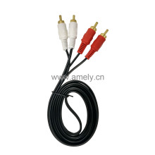 2BY2 / 1.5M / Black Audio and Video cable