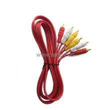 3BY3 1.5M / Red Audio and Video cable