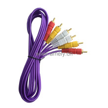 3BY3 1.5M / Purple transparent Audio and Video cable