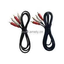 2BY2 1.5M / Black Audio and Video cable