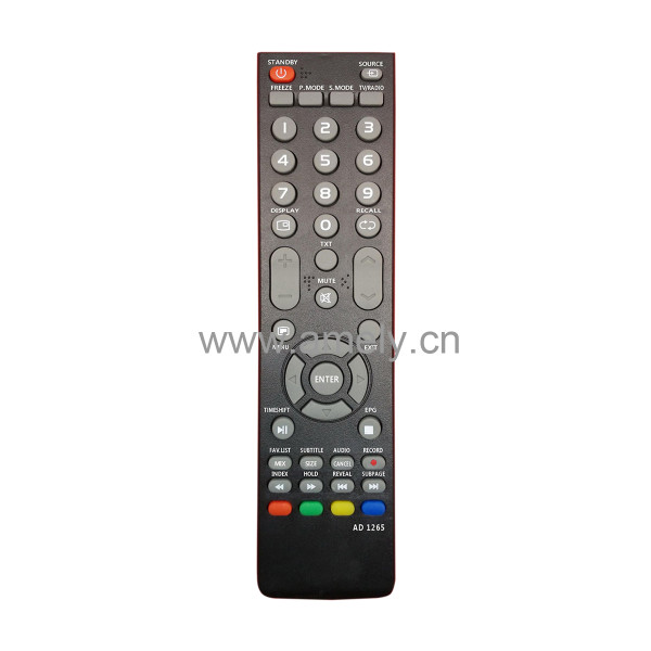 AD1265 STAR TRACK / Use for South Asia TV remote control