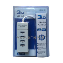 High Quality 4-port USB 3.0 HUB with LED for PC Laptop