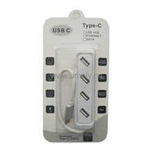 1805 Type-C HUB / 4-port USB C to USB 2.0 data hub with LED for Macbook Pro